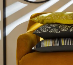 ENSEMBLE ENVELOPPE COUSSIN ARC EN CIEL ANTHRACITE