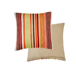 ENSEMBLE ENVELOPPE COUSSIN ARC EN CIEL BOURGOGNE