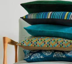 ENSEMBLE ENVELOPPE COUSSIN COCKTAIL EMERAUDE