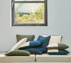 ENSEMBLE ENVELOPPE COUSSIN DENIM MOUSSE
