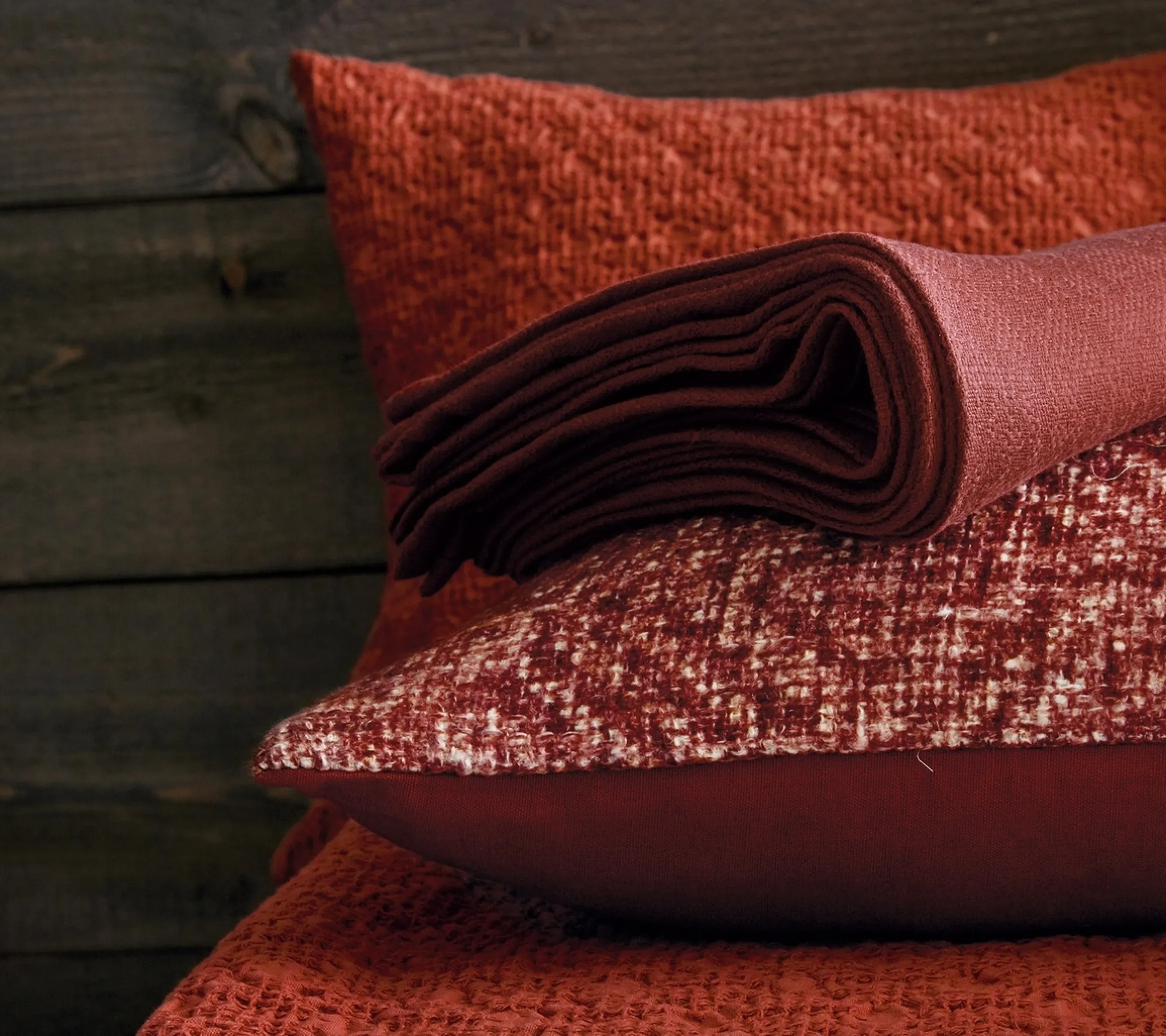 ENSEMBLE ENVELOPPE COUSSIN ESSENTIEL BRIQUE