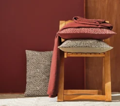 ENSEMBLE ENVELOPPE COUSSIN ESSENTIEL BRIQUE