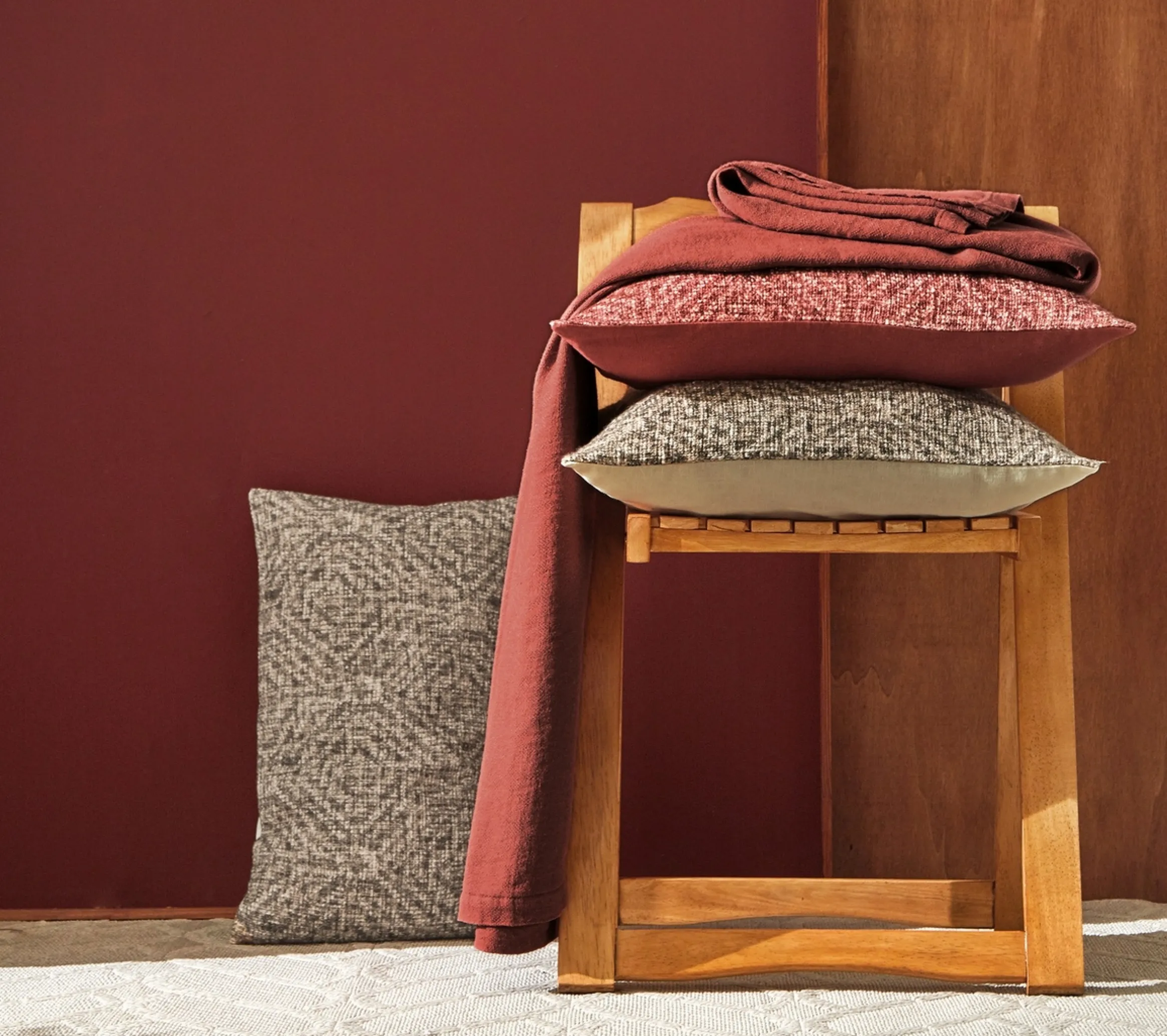 ENSEMBLE ENVELOPPE COUSSIN ESSENTIEL BRIQUE