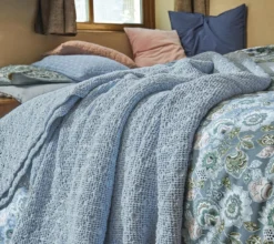 ENSEMBLE ENVELOPPE COUSSIN EVEREST BLEU CELESTE