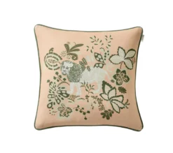 ENSEMBLE ENVELOPPE COUSSIN LION MELON