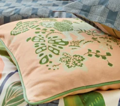 ENSEMBLE ENVELOPPE COUSSIN LION MELON