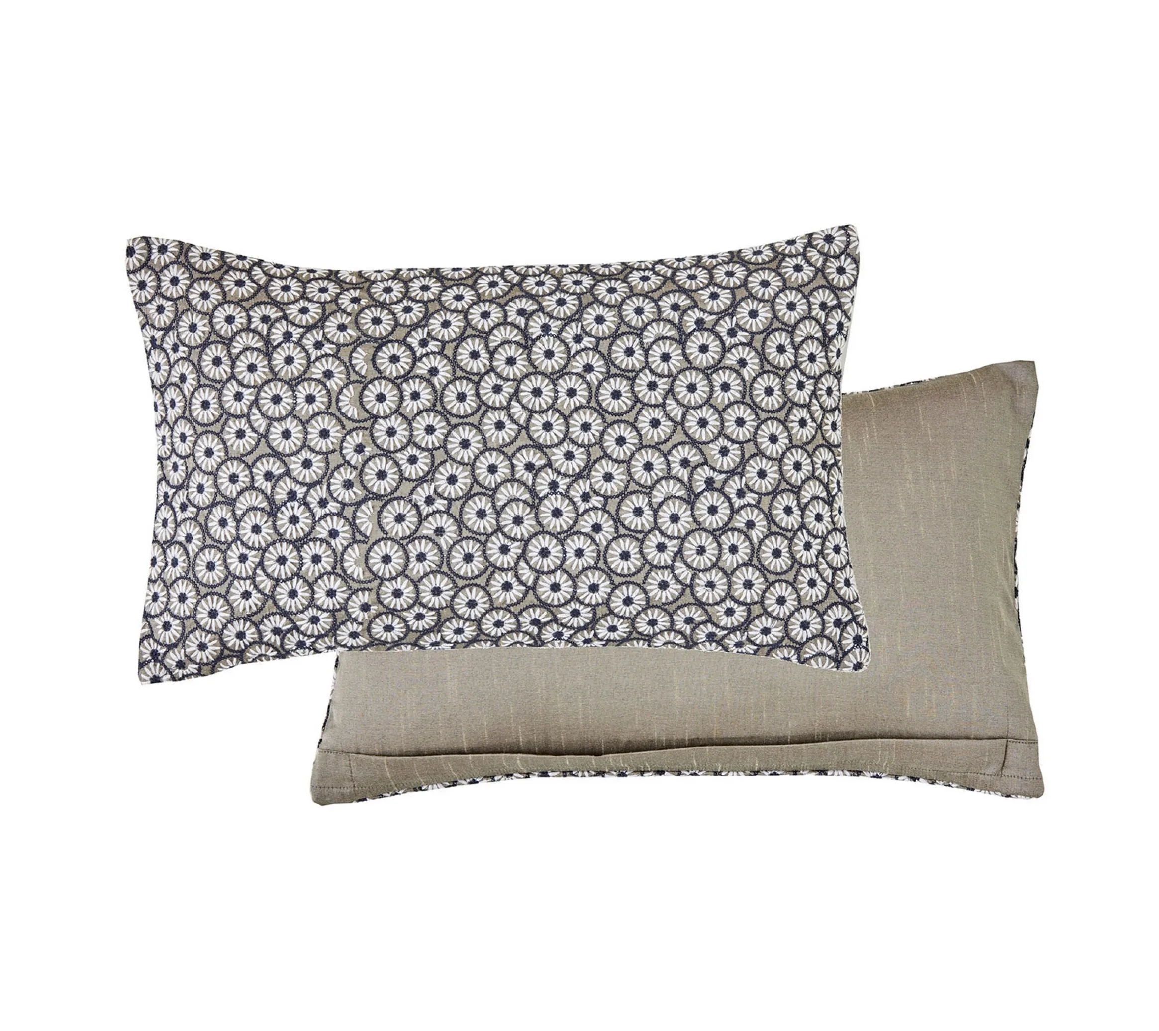 ENSEMBLE ENVELOPPE COUSSIN MARGUERITES ANTHRACITE