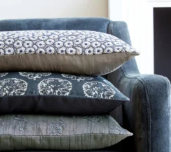 ENSEMBLE ENVELOPPE COUSSIN MARGUERITES ANTHRACITE
