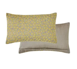ENSEMBLE ENVELOPPE COUSSIN MARGUERITES BLE