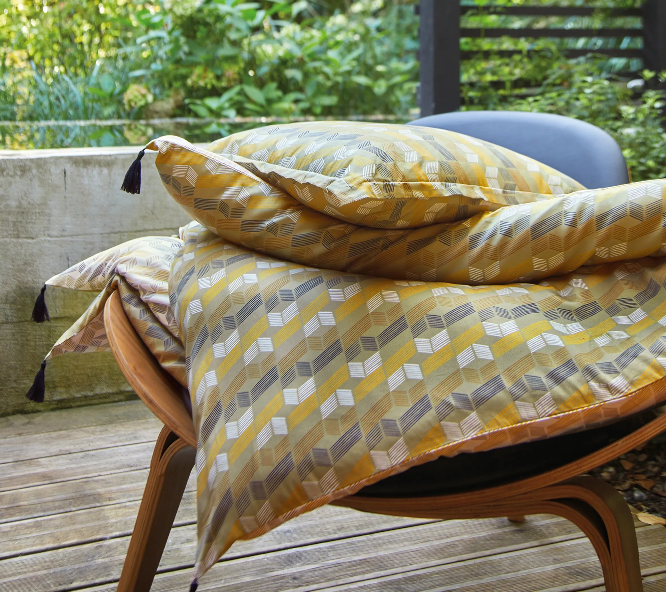 ENSEMBLE ENVELOPPE COUSSIN OASIS OLIVE