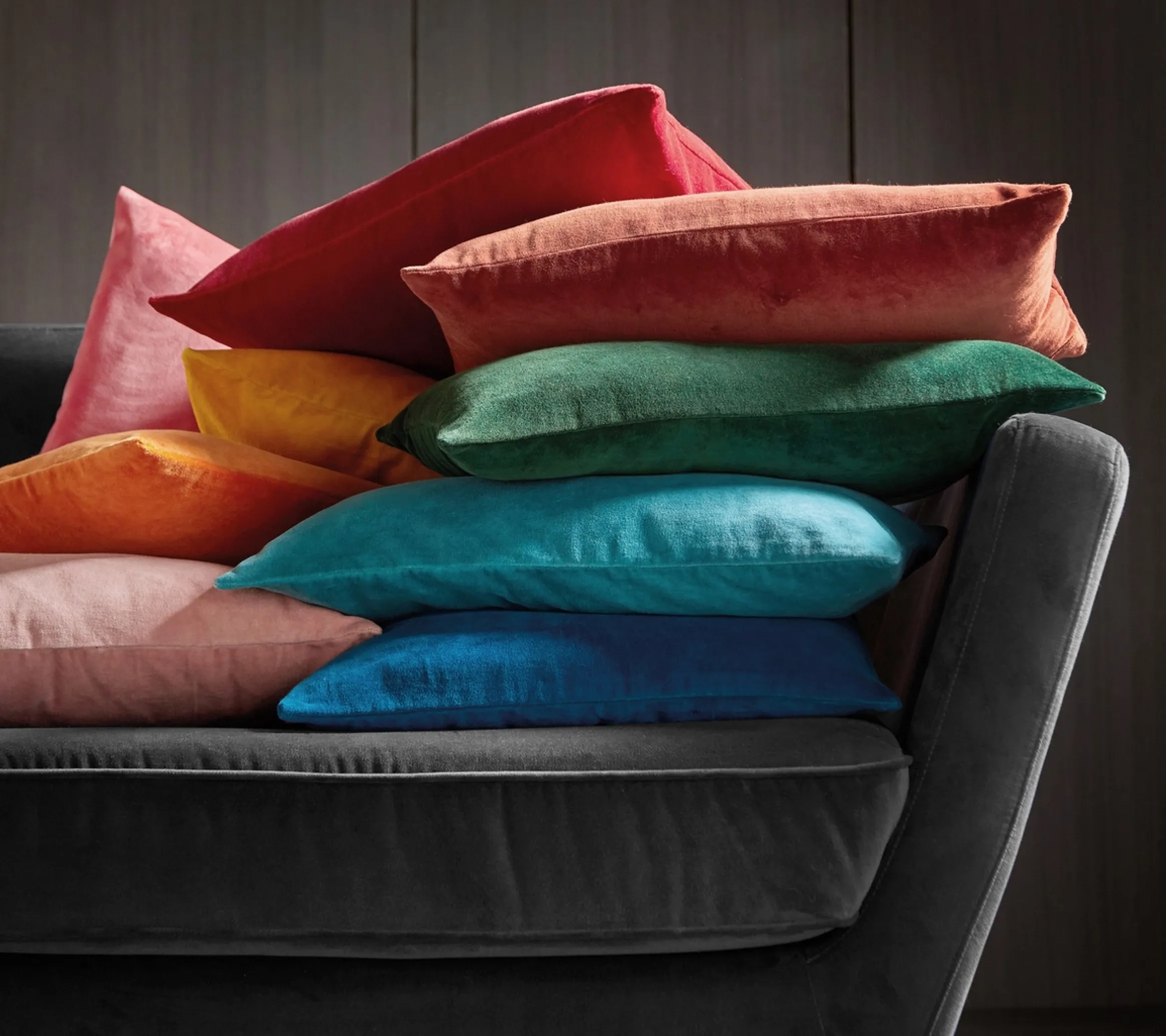 ENSEMBLE ENVELOPPE COUSSIN PACHA CHATAIGNE