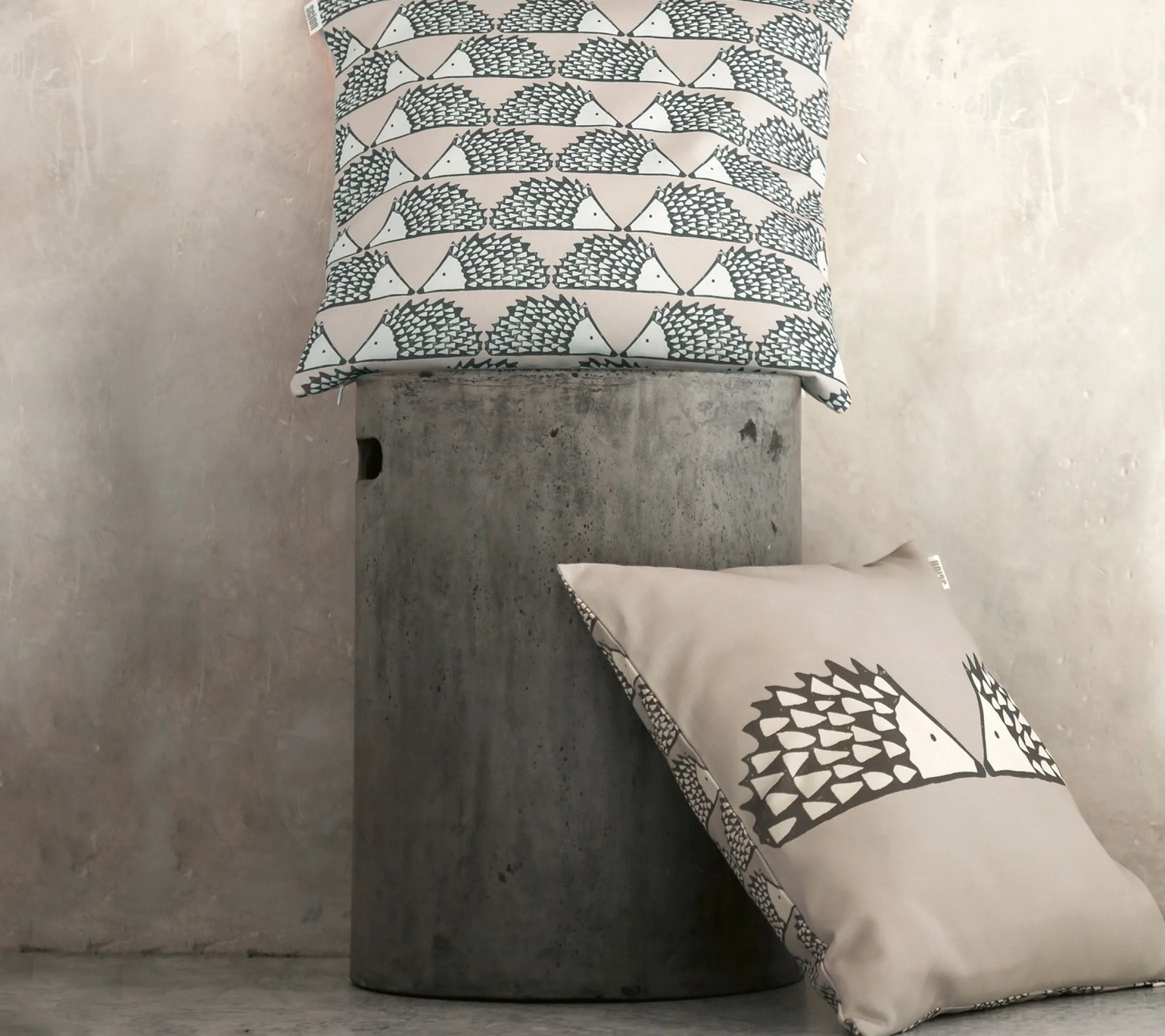 ENSEMBLE ENVELOPPE COUSSIN SPIKE GRIS