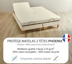FORME HOUSSE 2 TETES PHOENIX BLANC