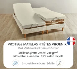 FORME HOUSSE 4 TETES PHOENIX BLANC