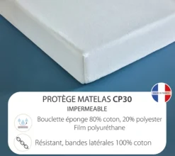 FORME HOUSSE UNI QUALITE CP30 BLANC