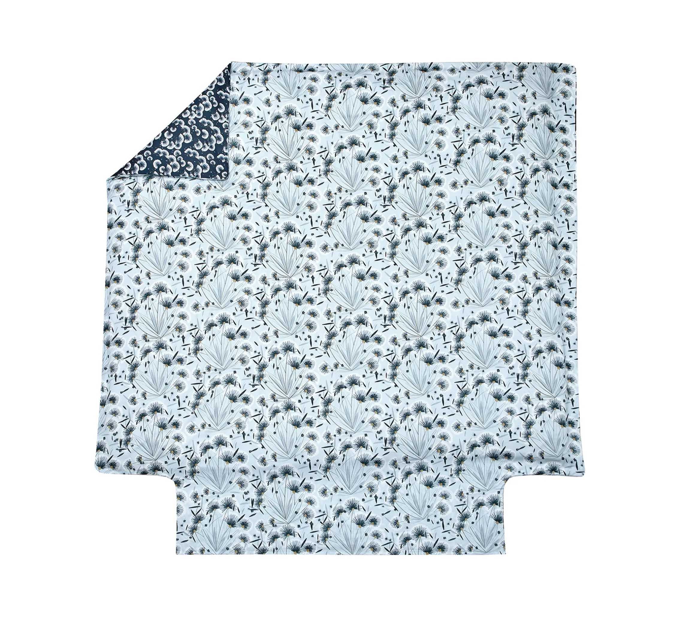 HOUSSE DE COUETTE FLOREA BLEU CELESTE
