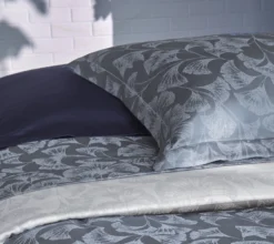 HOUSSE DE COUETTE GINGKO BLEU CORINTHE