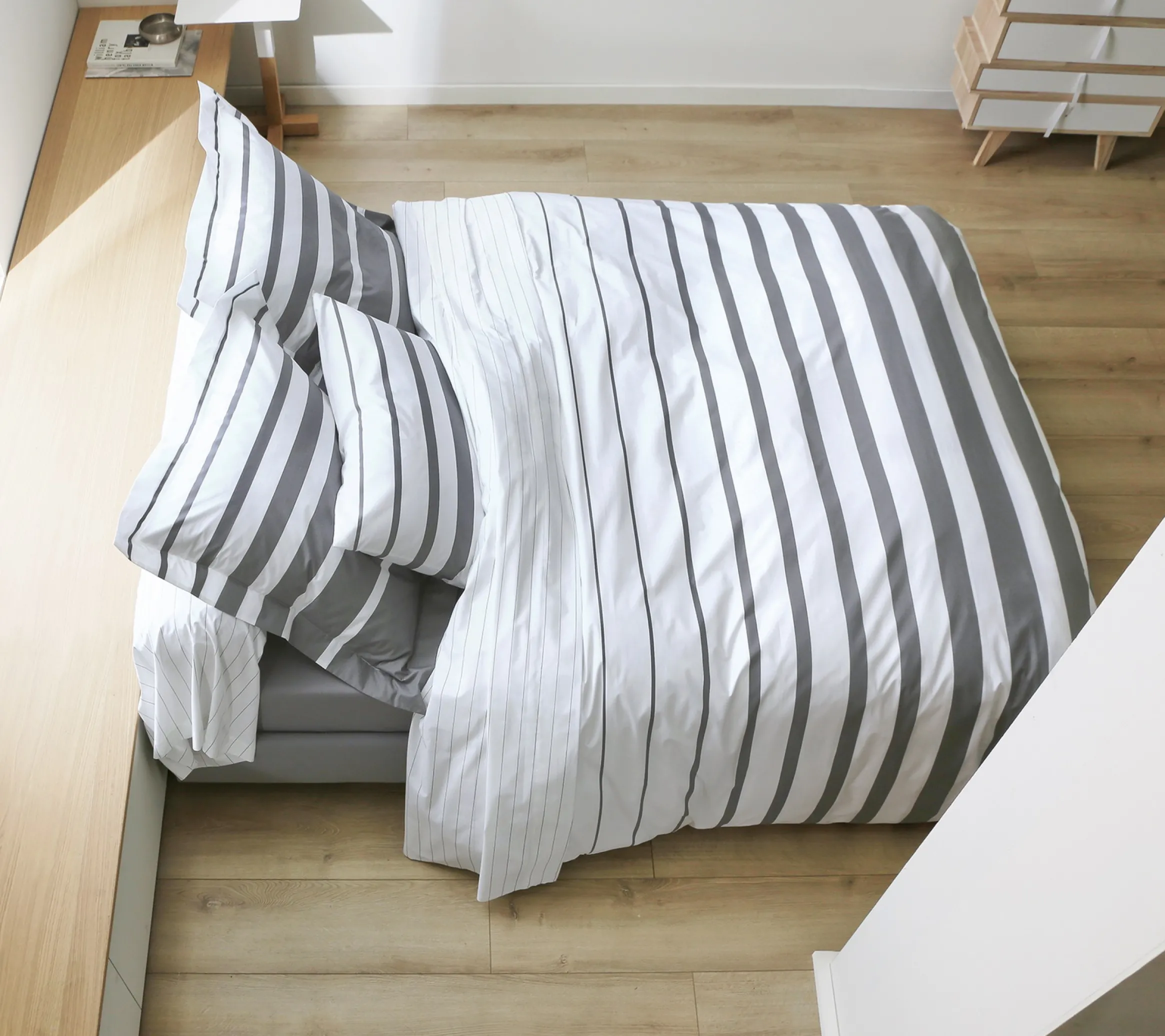 HOUSSE DE COUETTE GRAND LARGE ACIER