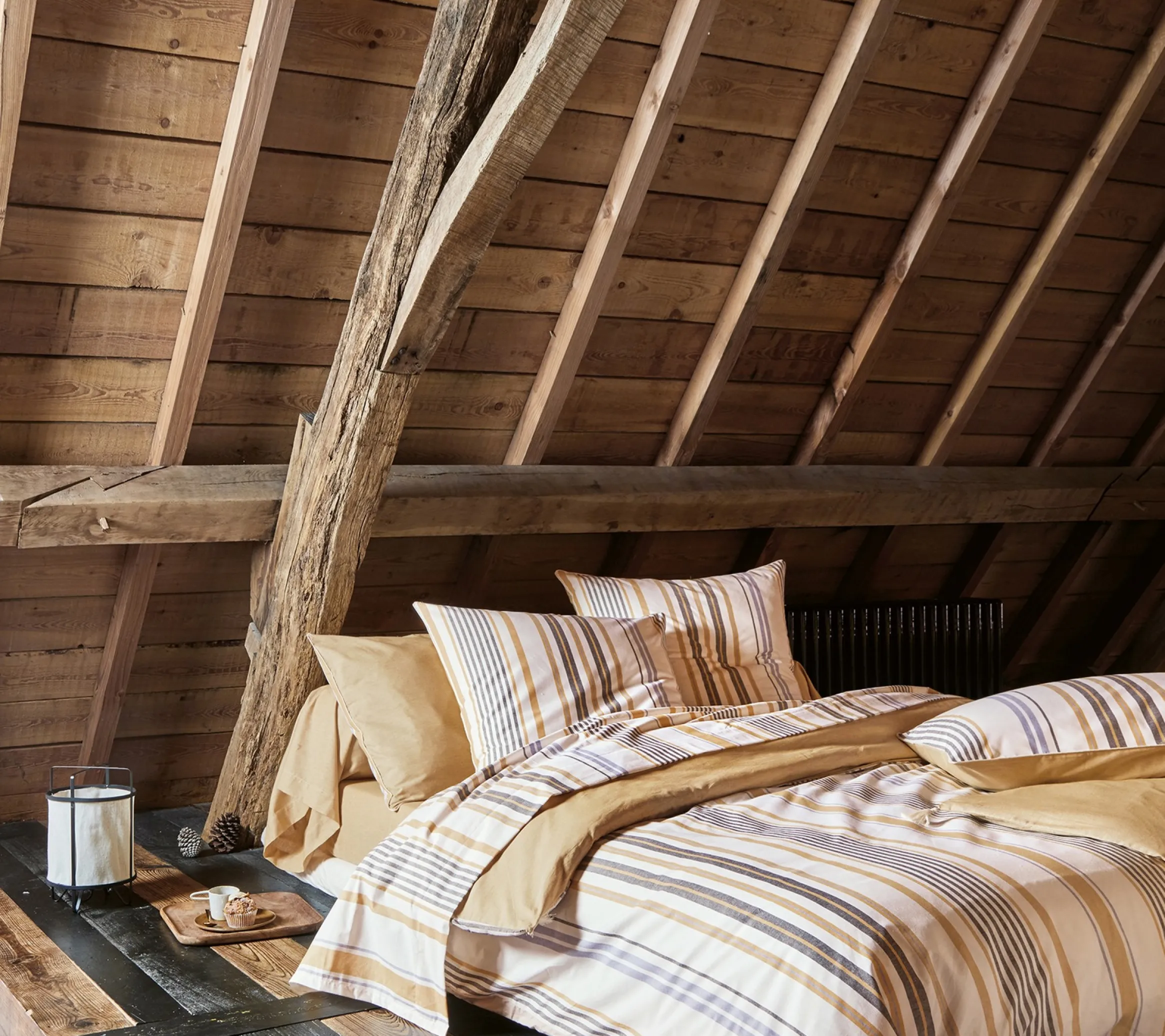 HOUSSE DE COUETTE HORIZON OCRE