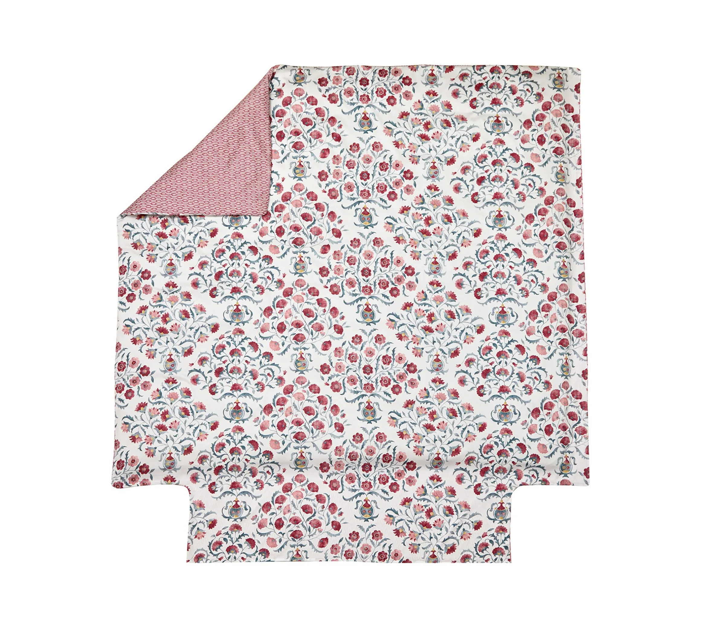 HOUSSE DE COUETTE JARDIN ORIENTAL CARMIN