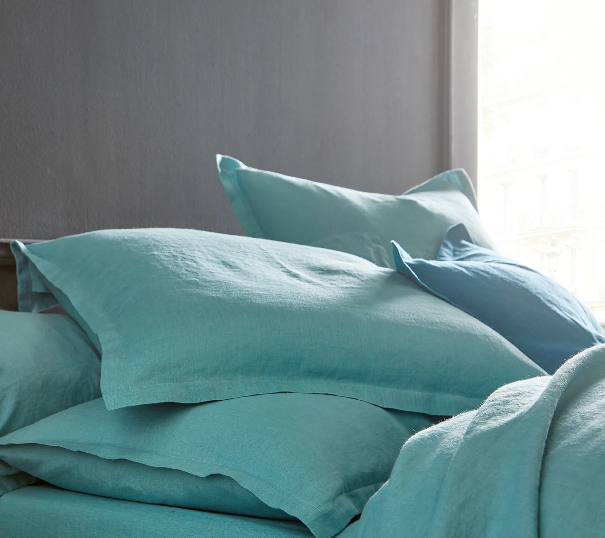 HOUSSE DE COUETTE LOUXOR CELADON