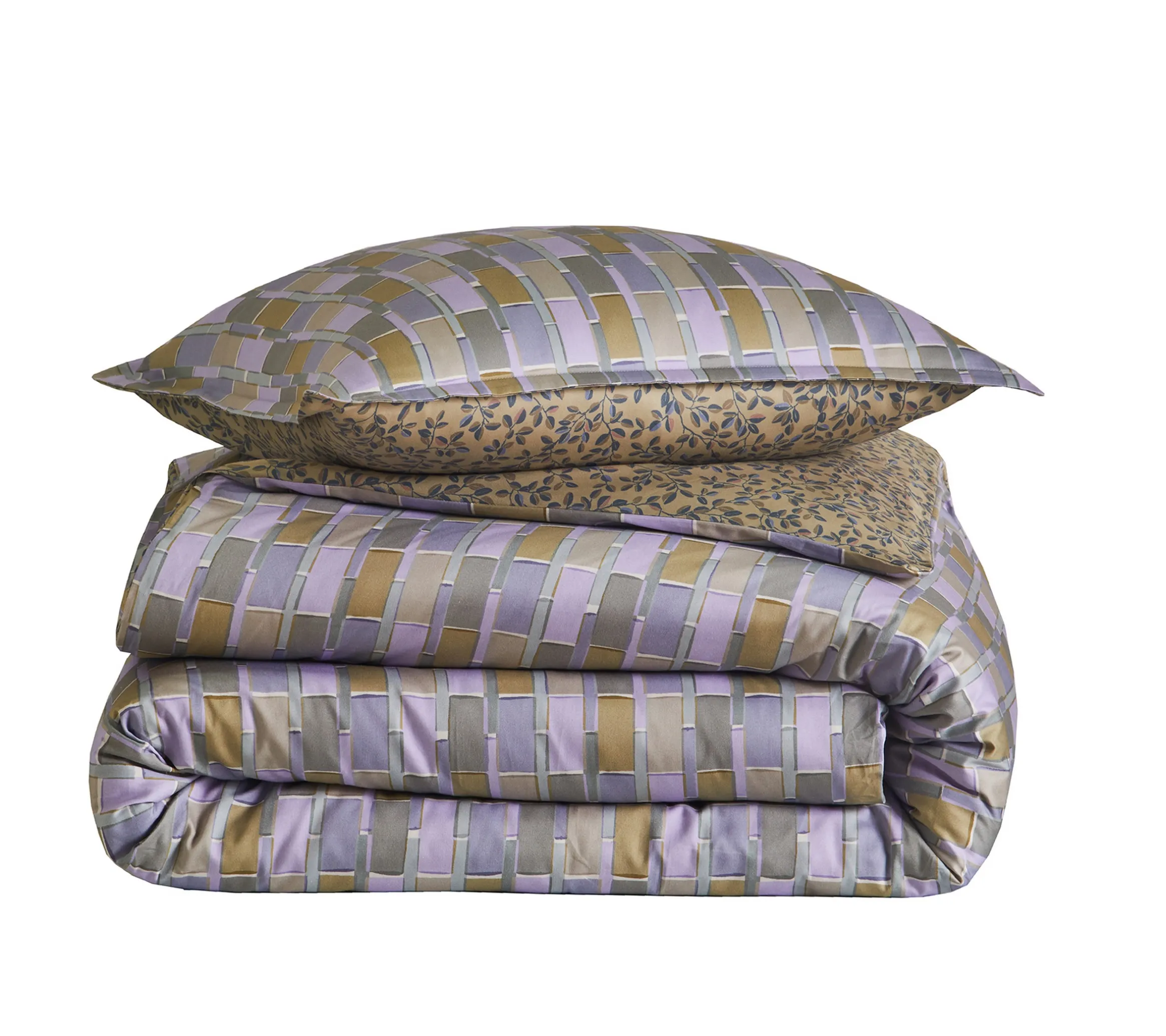 HOUSSE DE COUETTE MIX AND MATCH LILAS