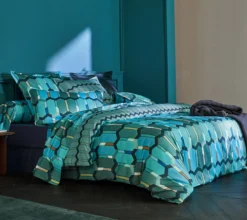 HOUSSE DE COUETTE MOSAIC COBALT
