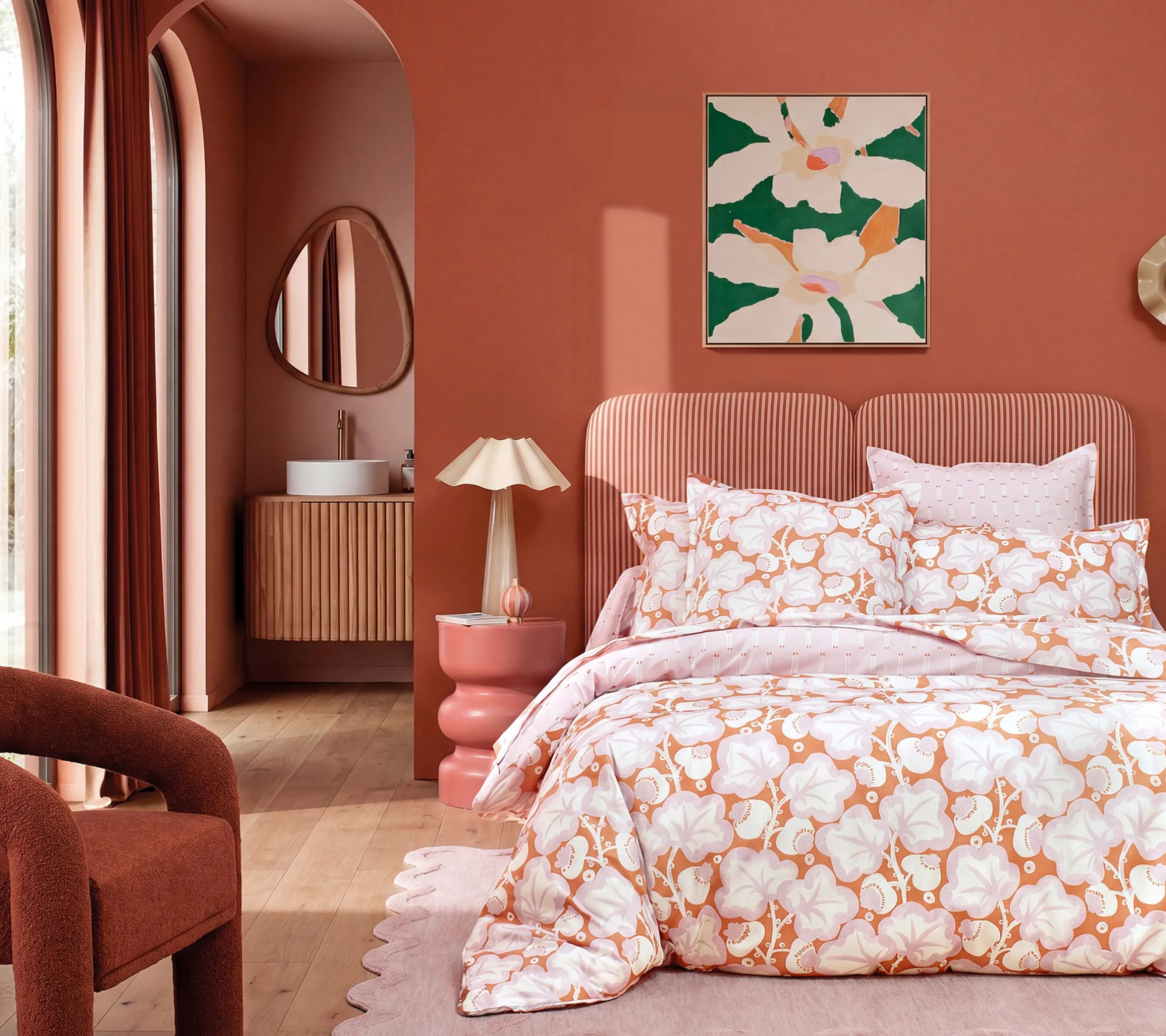HOUSSE DE COUETTE POPPY CORAIL