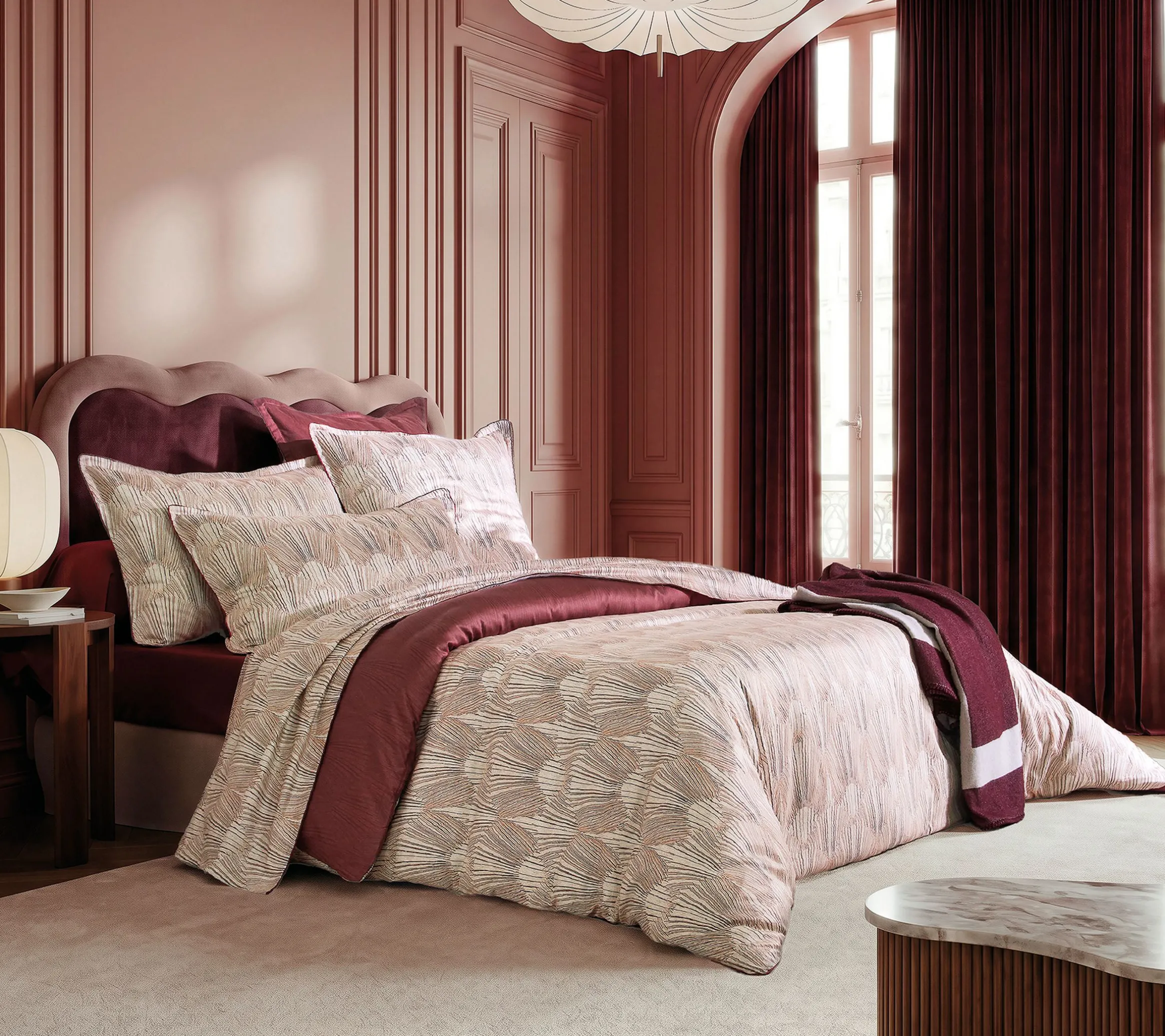 HOUSSE DE COUETTE RESONANCES GRENAT