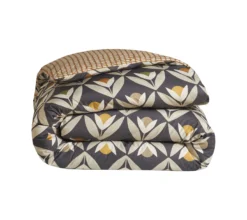 HOUSSE DE COUETTE TULIPES FUSAIN
