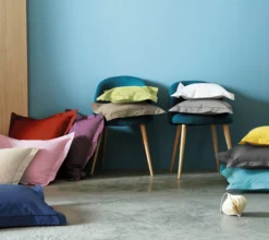 HOUSSE DE COUETTE UNI COTON COQUILLE