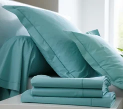 HOUSSE DE COUETTE UNI COTON EMERAUDE
