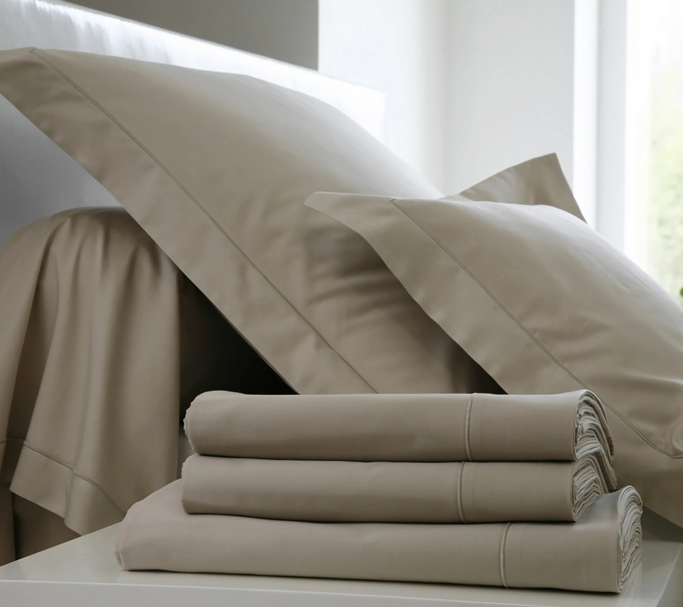 HOUSSE DE COUETTE UNI COTON FICELLE