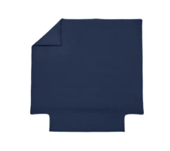 HOUSSE DE COUETTE UNI COTON MARINE