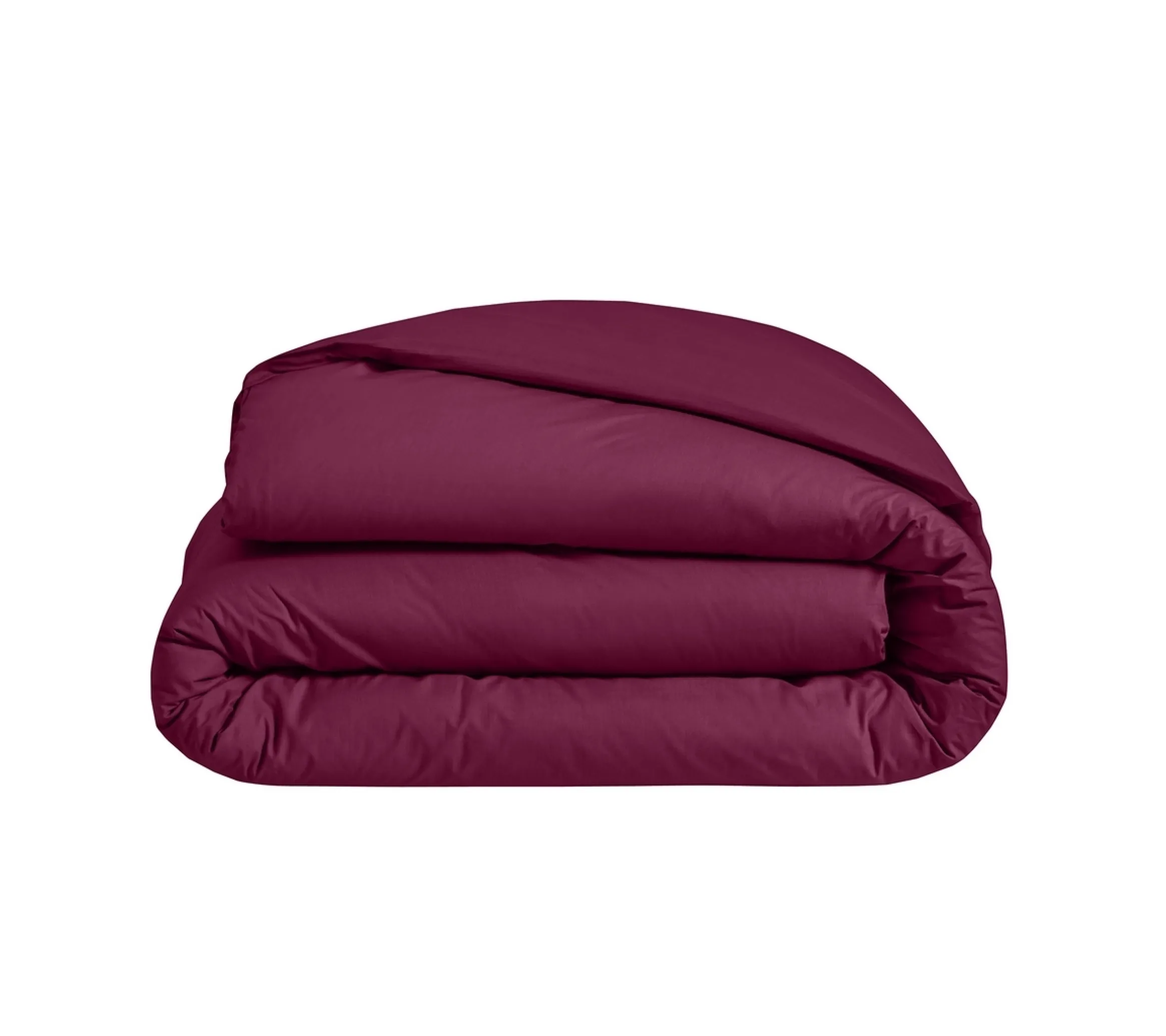 HOUSSE DE COUETTE UNI PERCALE CYCLAMEN
