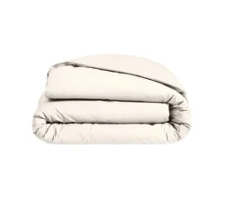 HOUSSE DE COUETTE UNI PERCALE NOUGAT