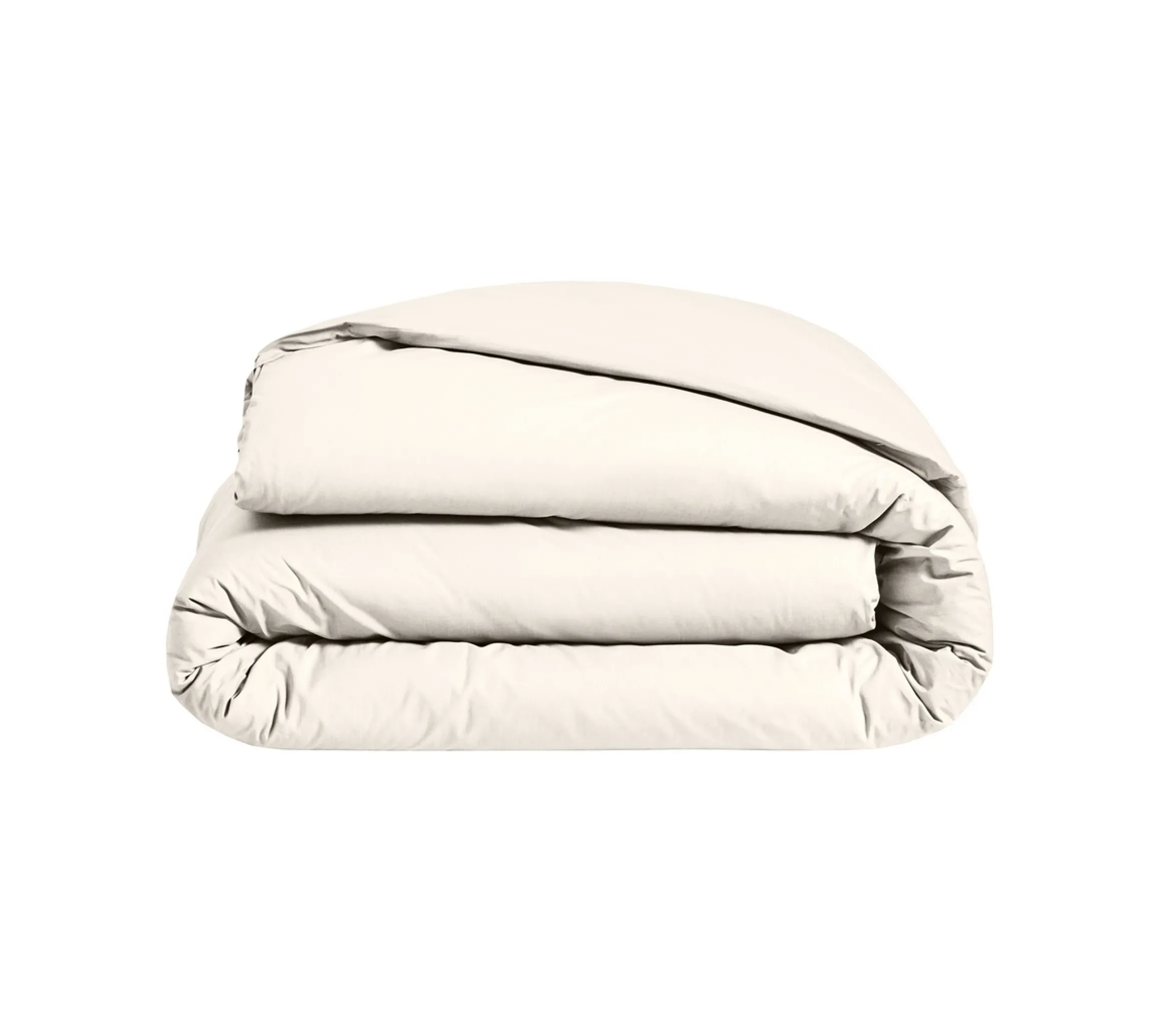 HOUSSE DE COUETTE UNI PERCALE NOUGAT