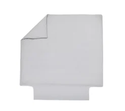 HOUSSE DE COUETTE UNI PERCALE PLATINE