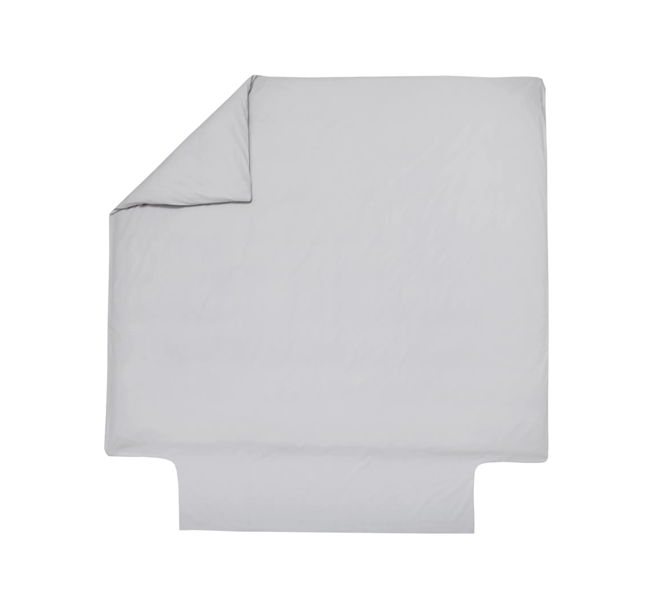 HOUSSE DE COUETTE UNI PERCALE PLATINE
