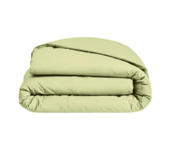 HOUSSE DE COUETTE UNI PERCALE ANIS