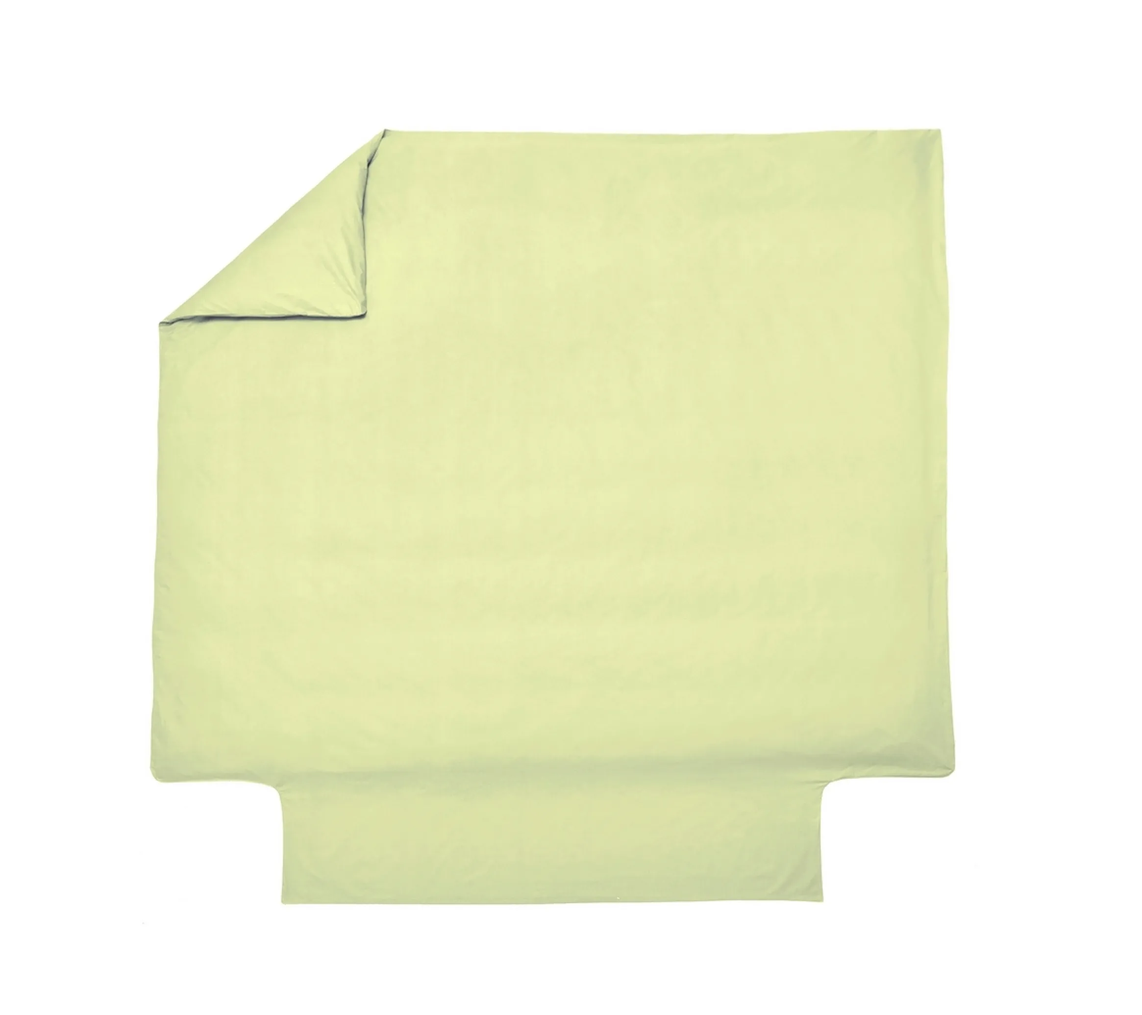 HOUSSE DE COUETTE UNI PERCALE ANIS