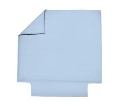 HOUSSE DE COUETTE UNI PERCALE BLEU CIEL