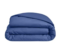 HOUSSE DE COUETTE UNI PERCALE BLEU ROYAL