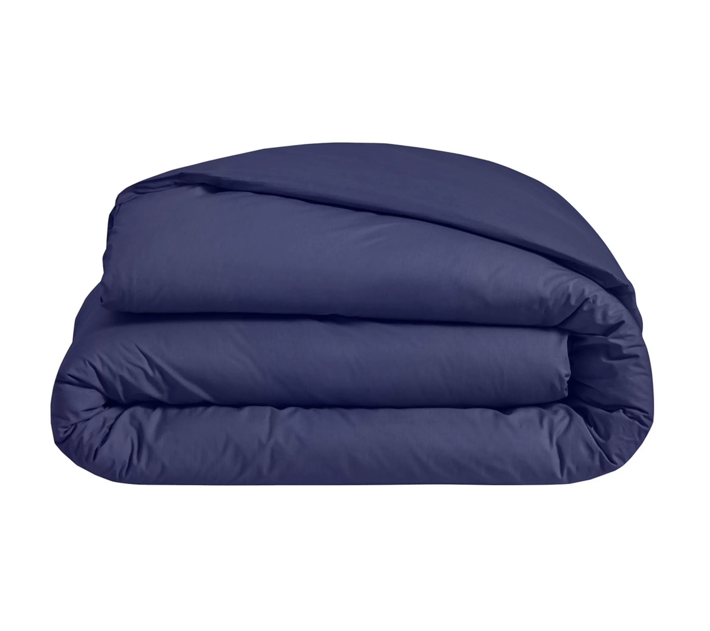 HOUSSE DE COUETTE UNI PERCALE NAVY