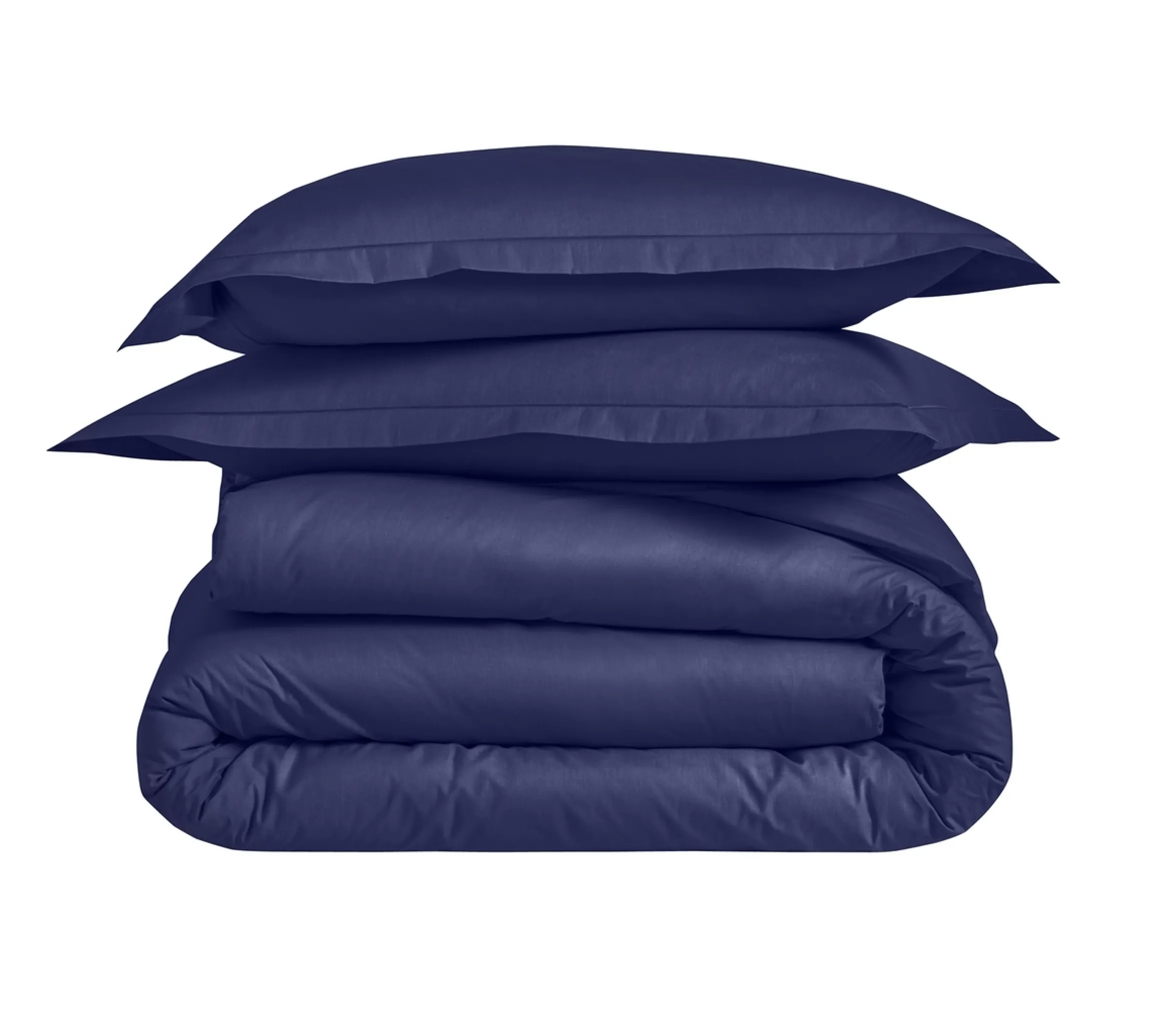 HOUSSE DE COUETTE UNI PERCALE NAVY