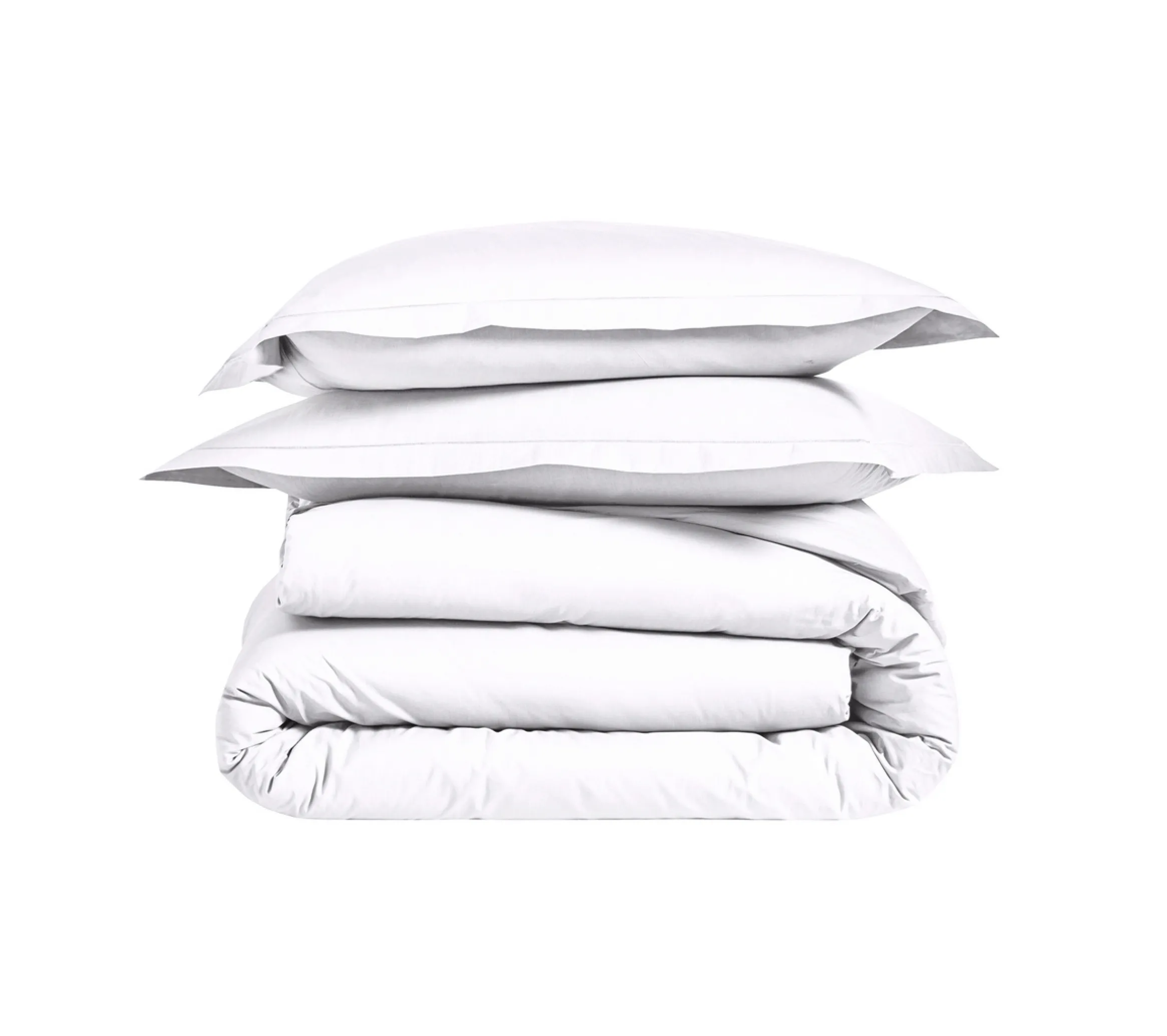 HOUSSE DE COUETTE UNI SATIN BLANC