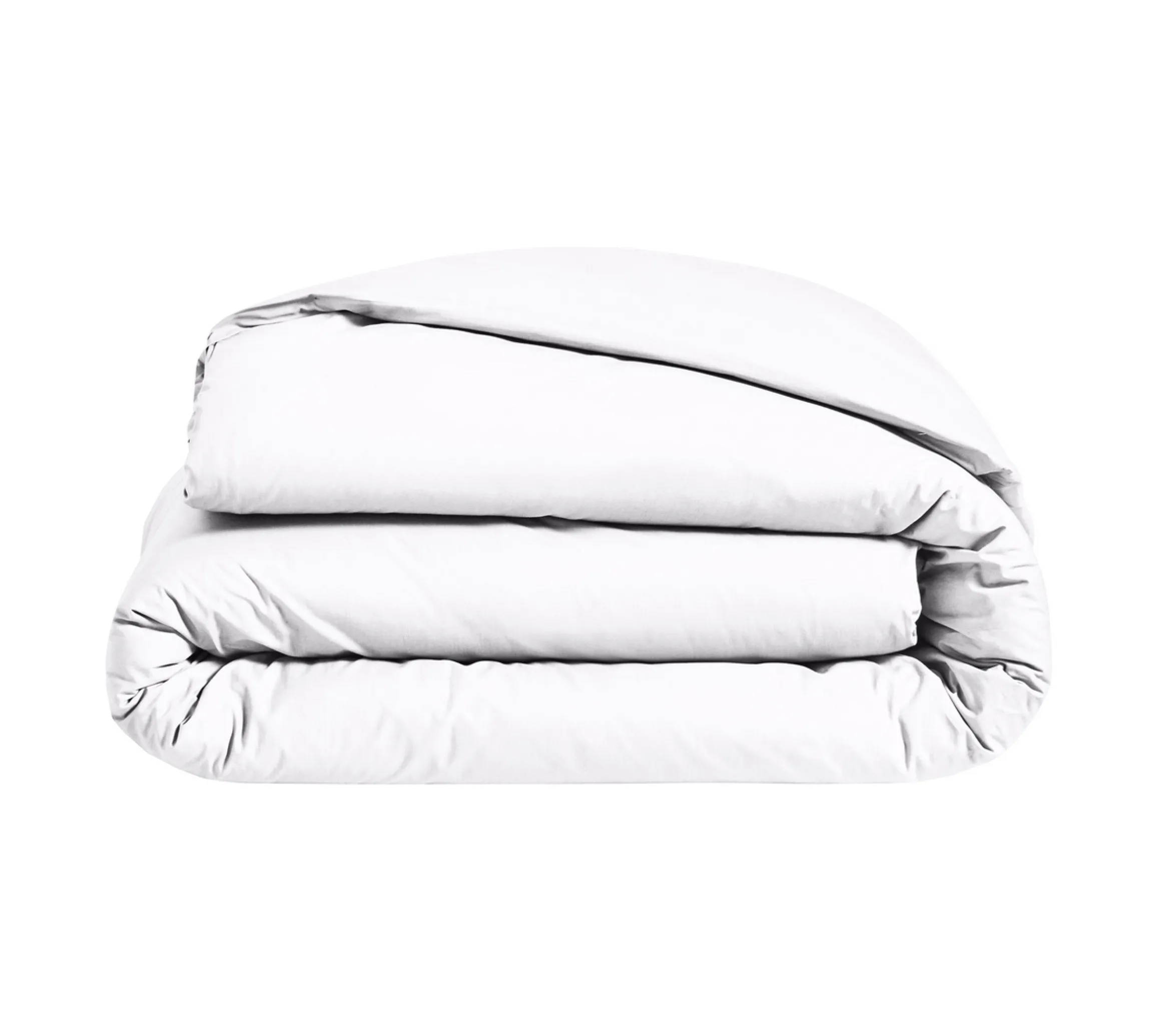HOUSSE DE COUETTE UNI SATIN BLANC