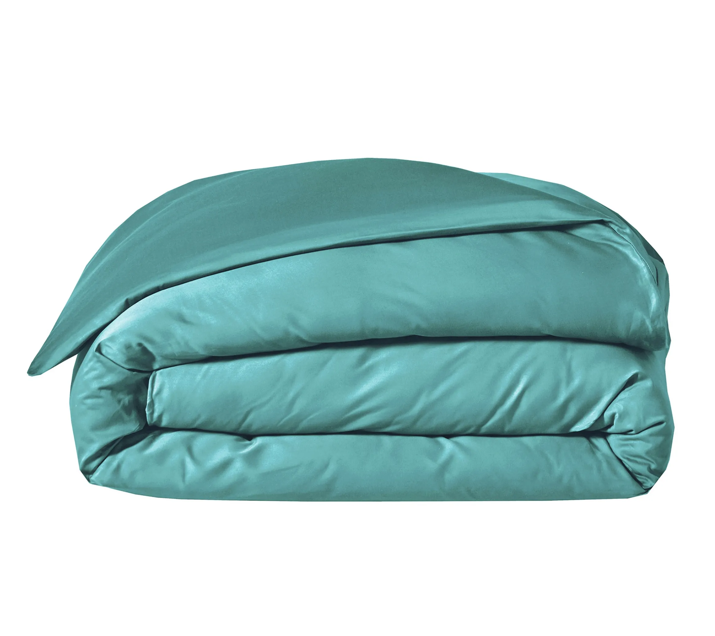 HOUSSE DE COUETTE UNI SATIN CELADON