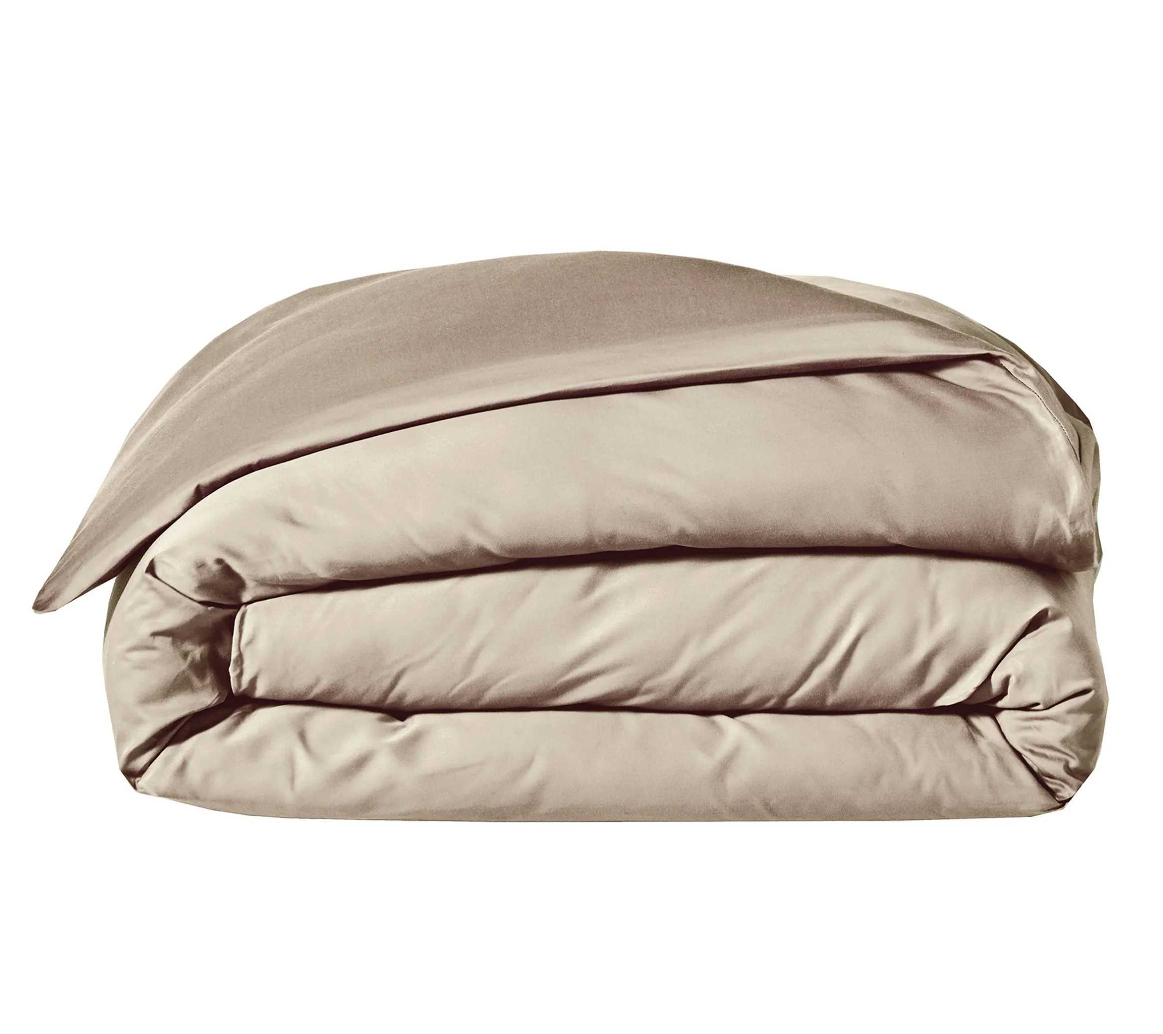 HOUSSE DE COUETTE UNI SATIN CHANVRE