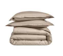 HOUSSE DE COUETTE UNI SATIN CHANVRE